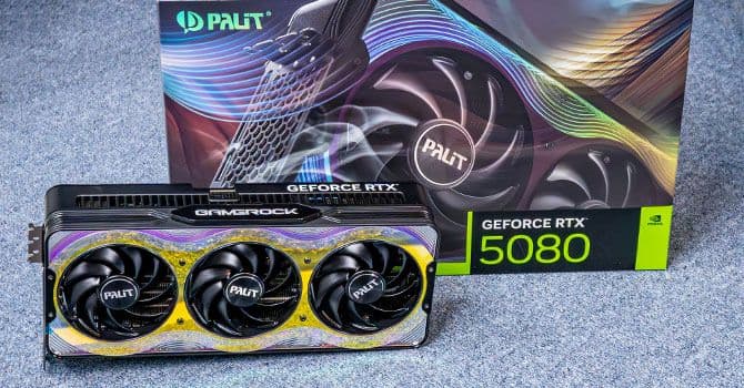 Видеокарта RTX 5080 Palit Gamerock