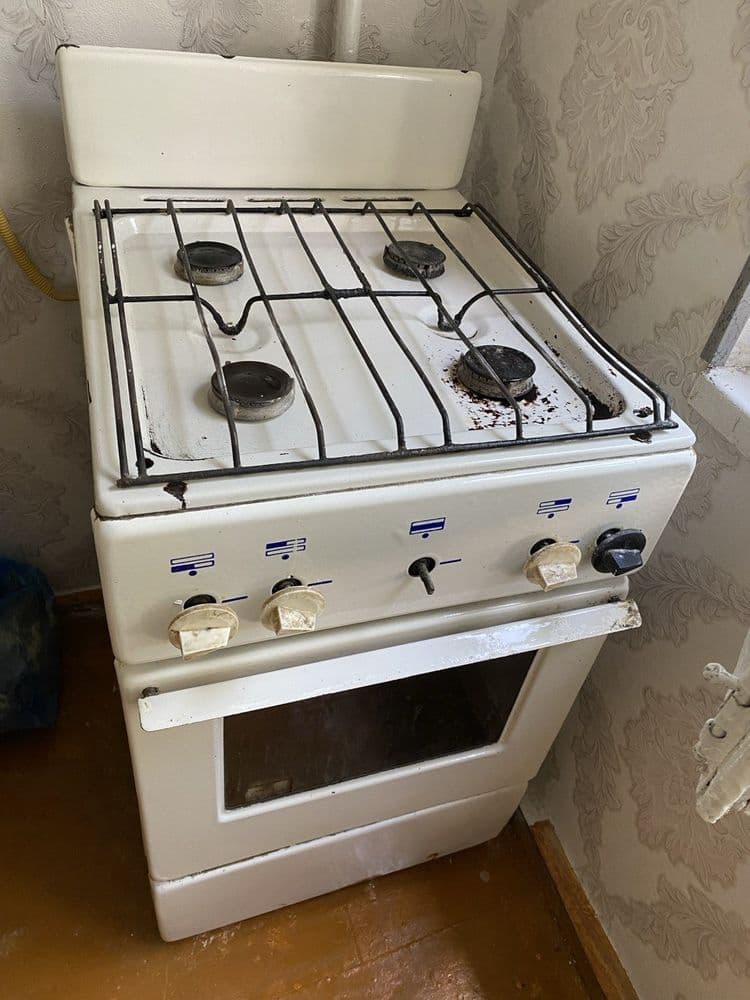 Газ плита рабочим состоянии