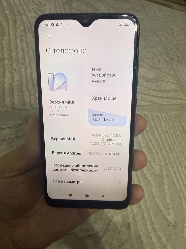 Redmi 8 Aybi yóq ishlashi yaxshi antena wifi blutus batareykasi yaxshi