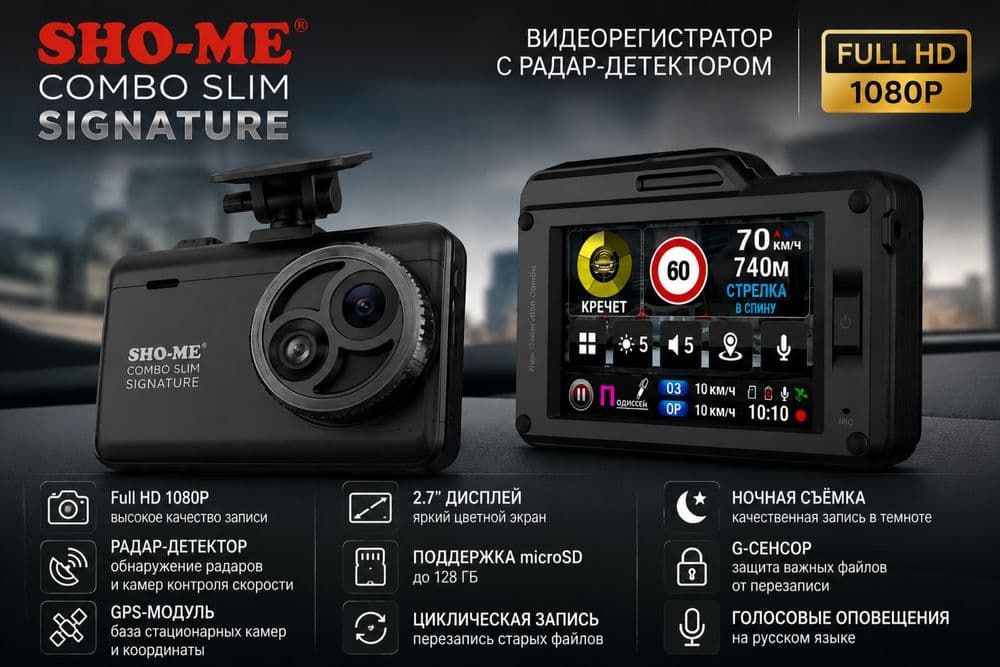 Антирадар | Antiradar SHO-ME COMBO SPIM signature