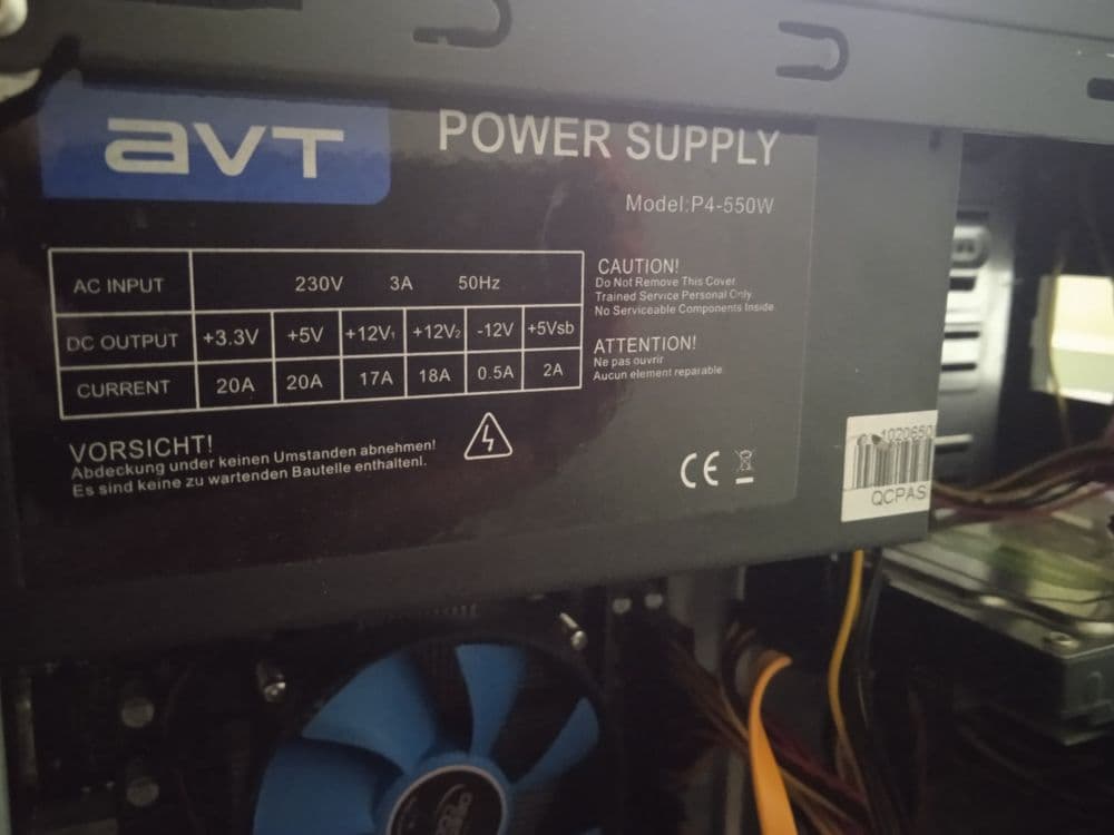 Блок питания avt p4-550w