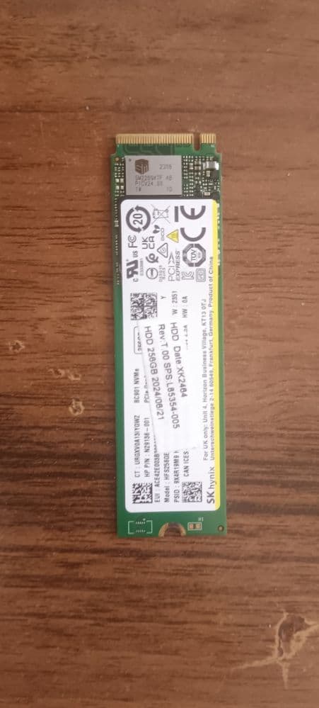 M2 NVME 256 GB 128GB