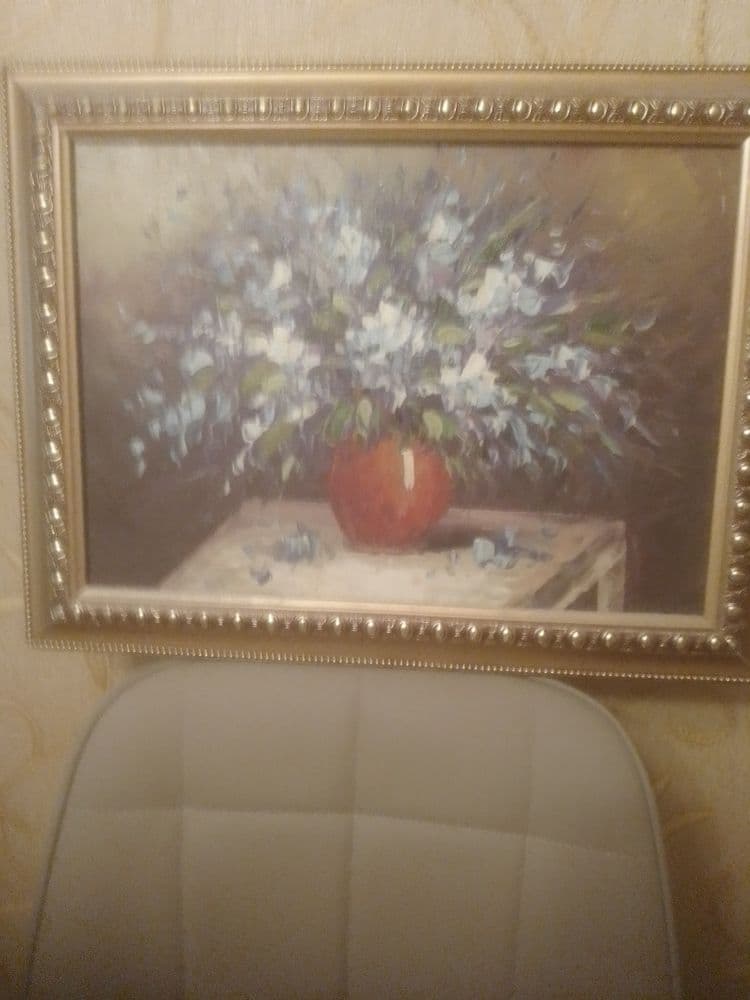 Картина маслом, в рамке