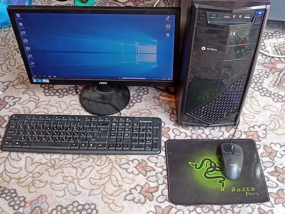 AVTECH Sistema blok monitor klavyatura mishka bilan