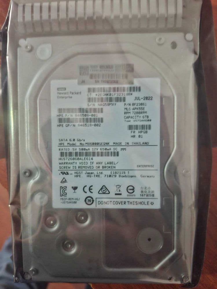 Жесткий диск Модель MB6000GEQNK Емкость 6 ТБ