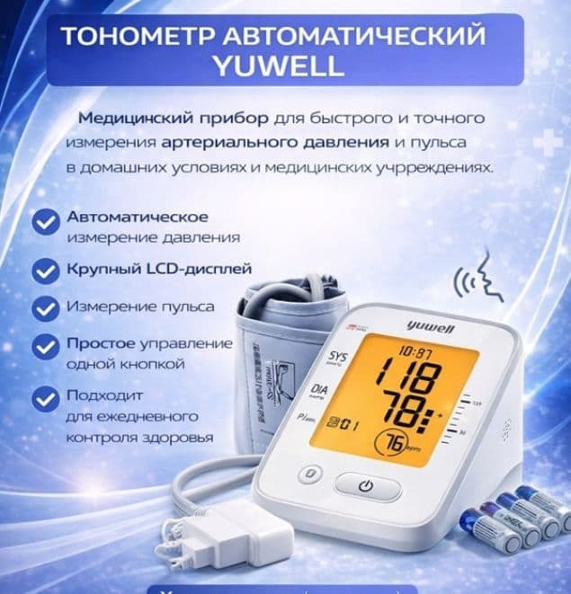 Tanometr yuwell elektronni ekranli, yangi