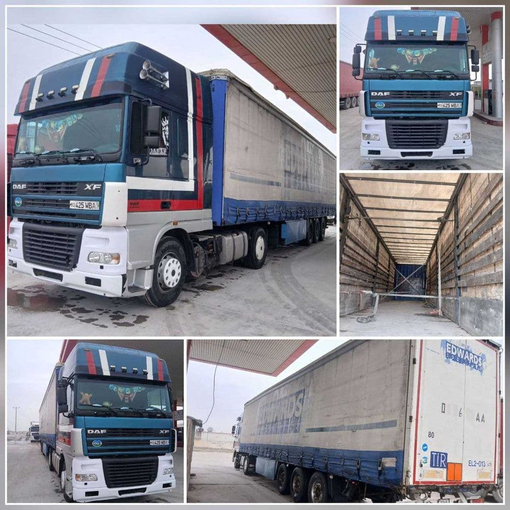 Daf 95 XF Euro3 2005-yil Pritsep KRONE 2003-yil Saf Most Utka