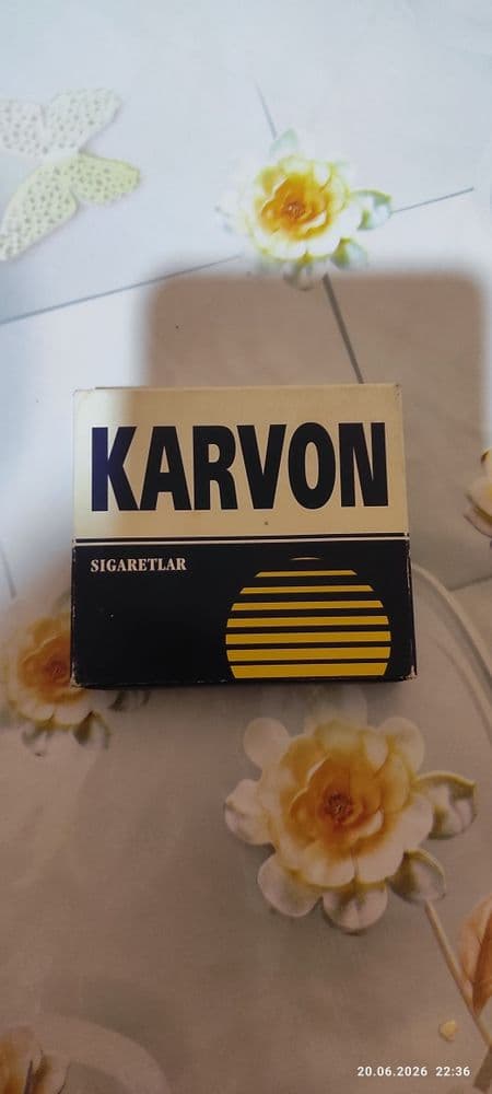 Пачка от сигарет "KARVON" Винтажная, Коллекционная.90-Е